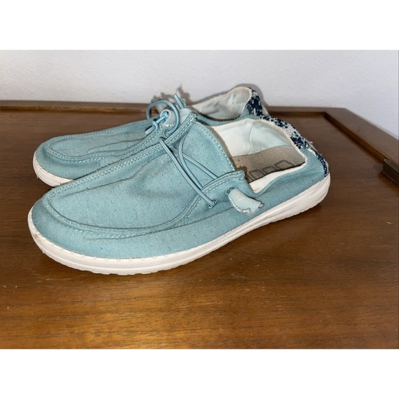 Hey Dude Women's Wendy Stretch Fleece Sea Blue Size‎ 7 - Picture 9 of 10